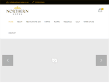 Tablet Screenshot of northern-hotel.co.uk